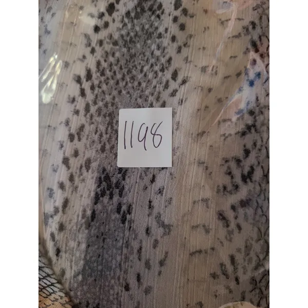 Entro M Snakeskin Print Drop Waist Tunic Babydoll Dress Boho Chic Python Western - Image 5
