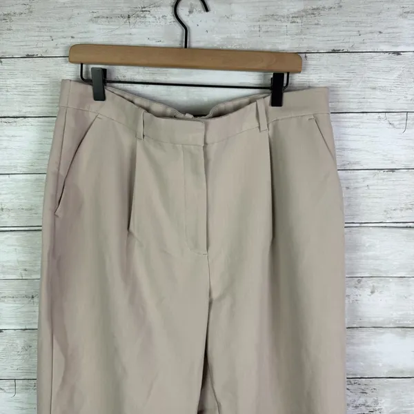 Abercrombie & Fitch Tan High Waisted Trouser Size 33/16R - Image 2