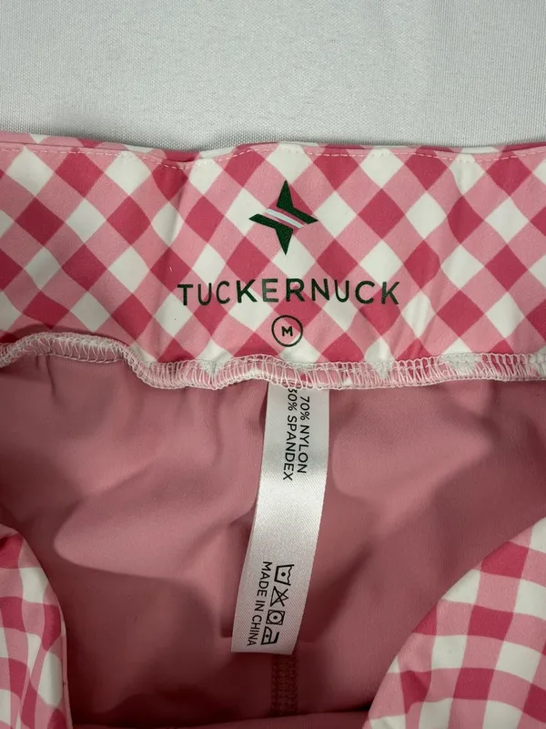Tuckernuck Karrie Golf Skort in Pink Gingham Size Medium - Image 7