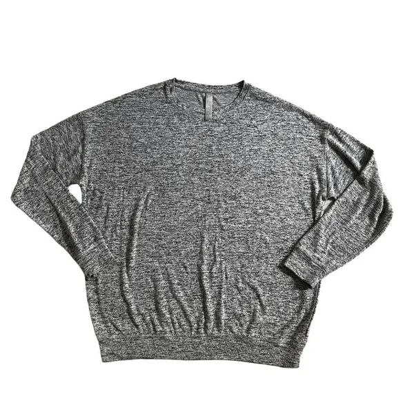 Athleta Gray Sweatshirt Top Size S - Image 3