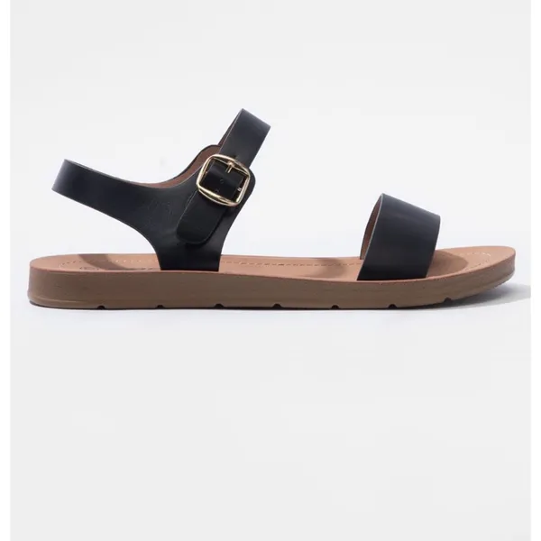 SODA Comfort Ankle Black Summer Spring Casual Strap Women's Sandals 7.5 - Image 3