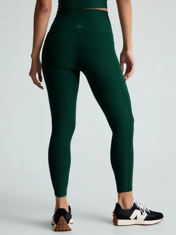 Beyond Yoga Spacedye Out of Pocket Leggings Dark Spruce Green Heather Size XS - Image 3
