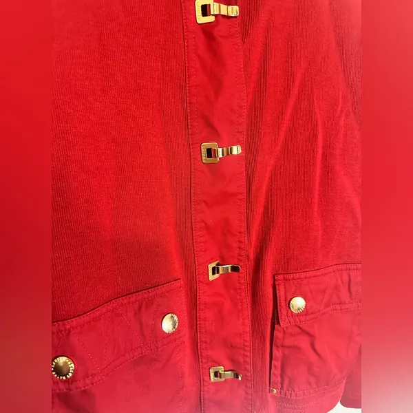 Lauren Ralph Lauren Women's Size M Metal Clasp Lightweight Cardigan Sweater Coat - Image 11