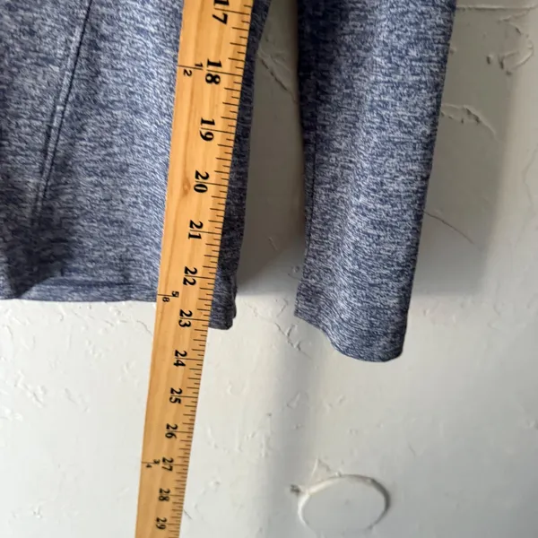 Under Armour HeatGear‎ Women's Blue Loose 1/4 Zip Long Sl Athletic Top Small - Image 6