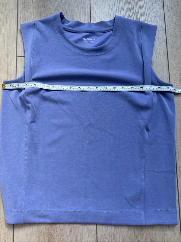Athleta Seasoft Tank Sweatshirt Dusk Purple Lavender Size Medium Sleeveless Top - Image 8