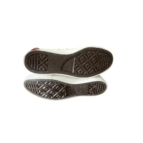 Converse By You High Top Shoe Sneaker‎ Womens 7.5 White Brown Wellness Club - Image 13