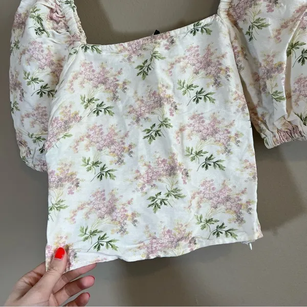 ✨‎ & Other Stories Women’s White Linen Blend Floral 0 - Image 3