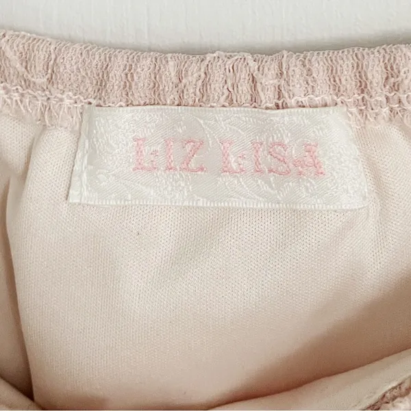 Lizlisa Japanese Kawaii Pastel Lilac Lace Ruffle Ribbon Bow Pelpum Blouse Top - Image 6