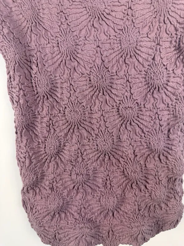 Altar'd State Intimates Mauve Crinkle Textured Smocked Tank Top - Image 3