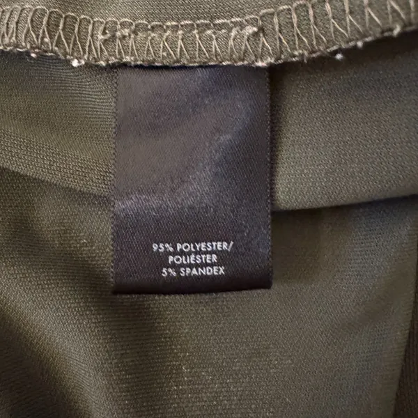 Ann Taylor | Dark Green Flutter Sleeve Blouse Size Small Keyhole Back - Image 6