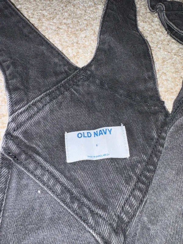 Old Navy Black Overalls Denim - Image 3