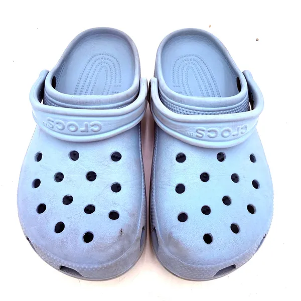 Crocs Light Blue Classic Clogs Sandals Size Men's 6 Women's 8 - Image 4