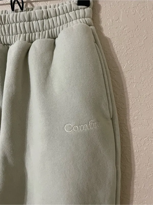 Comfrt Signature Pastel Sweatpants Size XS Green Tea Fleece Lined Light Green - Image 12