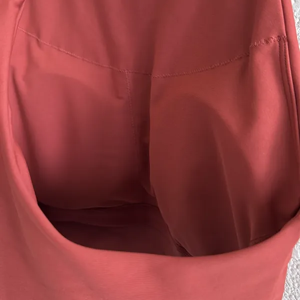 Old Navy PowerSoft Long Cherry Birch Sports Bra Light Support Large - Image 4
