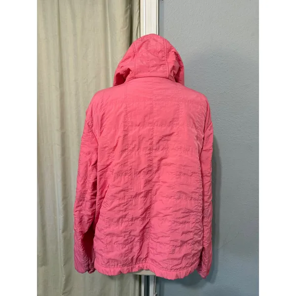Avia Womens XL Jacket Pink Quilted Fleece Lined Full‎ Zip Hoodie Running Hiking - Image 2