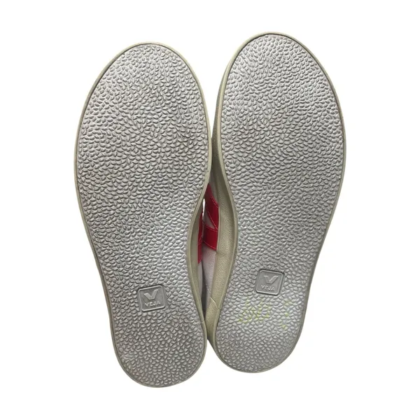 VEJA Campo Canvas Sneakers Shoes Womens 8 White Pink Lace Up Tennis Preppy - Image 4