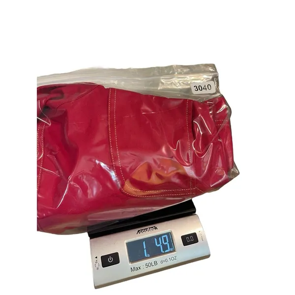 Y2K Denim & Co Red Gold Button Front Jacket Shacket M Contrasting Stitching - Image 11