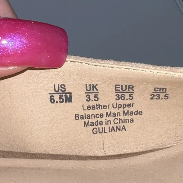 Franco Sarto Guliana Suede Leather Pumps Women's Size 6.5 Tan‎ Chunky Heel Shoes - Image 10