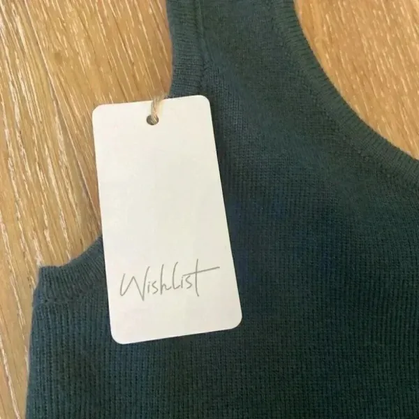 NWT Wishlist Womens Green Scoop Neck Sleeveless Midi Bodycon Tank‎ Dress Sz S - Image 3