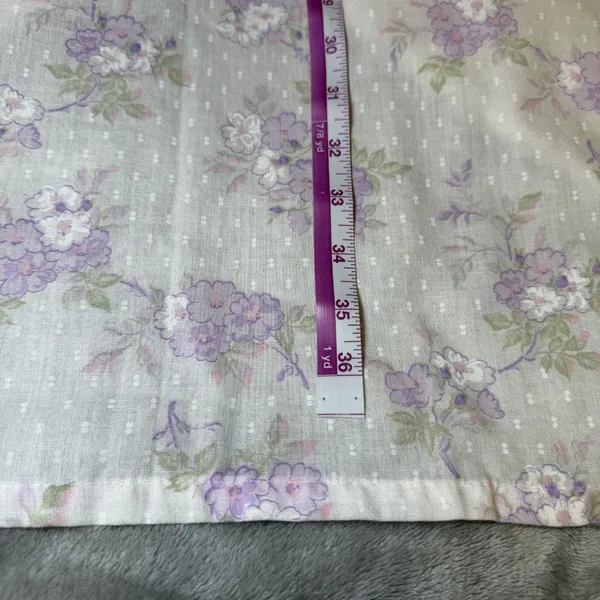 Vintage Womens Size Medium Floral Nightgown Robe Set Purple Lace Made in USA - Image 12