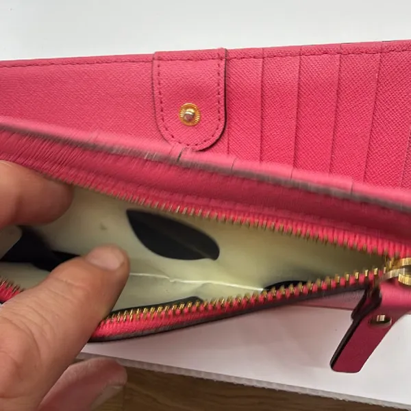 Kate Spade Continental Pink Saffiano Leather Wallet - Image 4