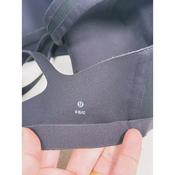 Lululemon Bring The Energy Bra Size 6 B/C Cup Black Yoga Running Workout Pilates - Image 7
