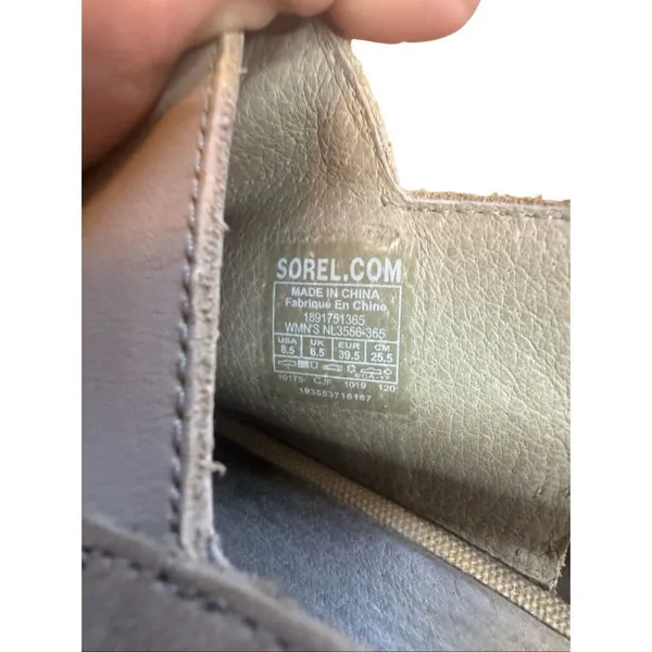 Sorel Joanie II Slingback Wedge Sandal Grey 8.5 - Image 4