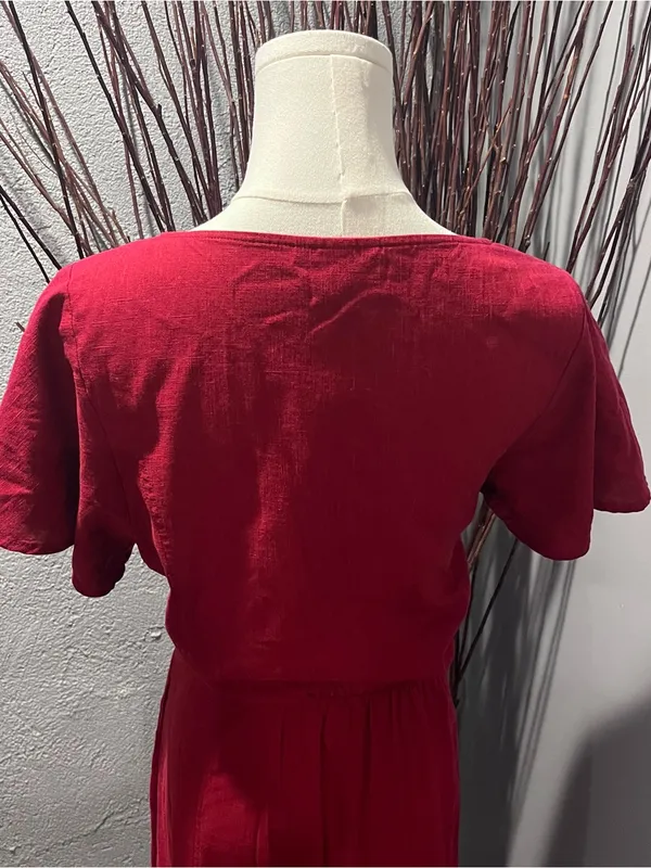 Universal Threads 🌺NWOT RED COTTON BLEND MAXI DRESS🌺 - Image 6