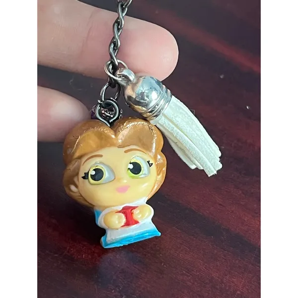 Just Play Disney Princess Keychain Lot Belle Rapunzel Fairy Godmother Tremaine - Image 6