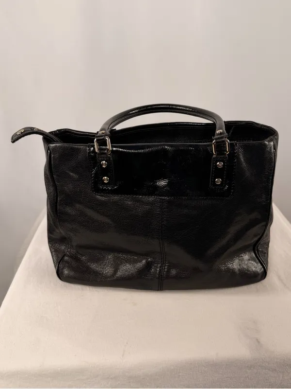 Kate Spade Patent Leather Top-Handle Bag‎ in Black - Image 3