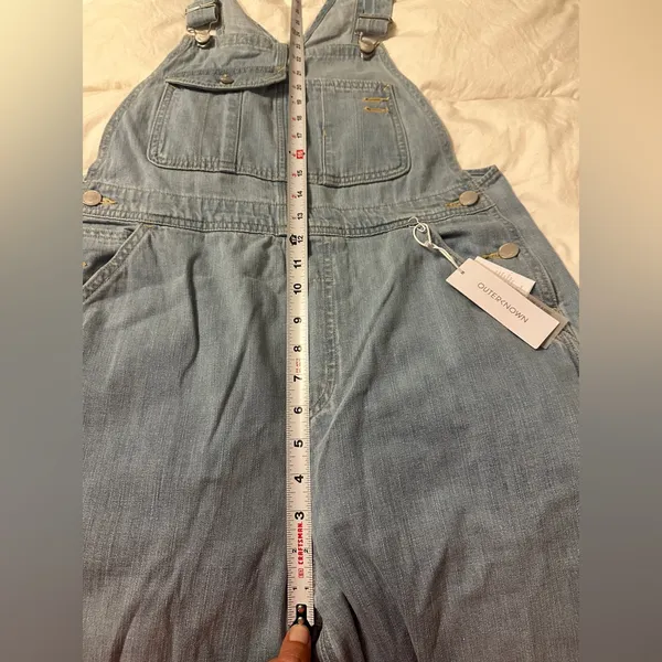 Outerknown Light Blue Denim Overalls for Women - NWT - Size M cotton - Image 14