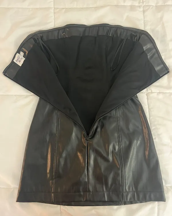 Princess Polly Hailey Strapless Mini Dress Black - Image 5