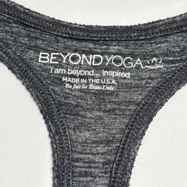 Beyond Yoga Spacedye Step Up Racerback Tank Heathered Gray Athletic - Image 6