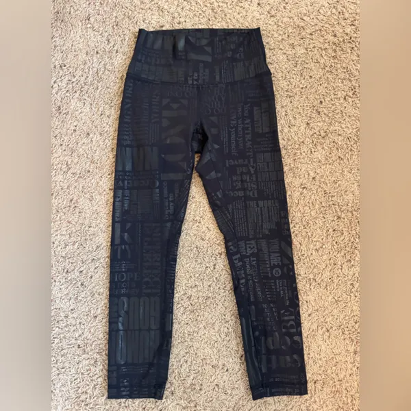 Lululemon Black Activewear Leggings size 4 - Image 2