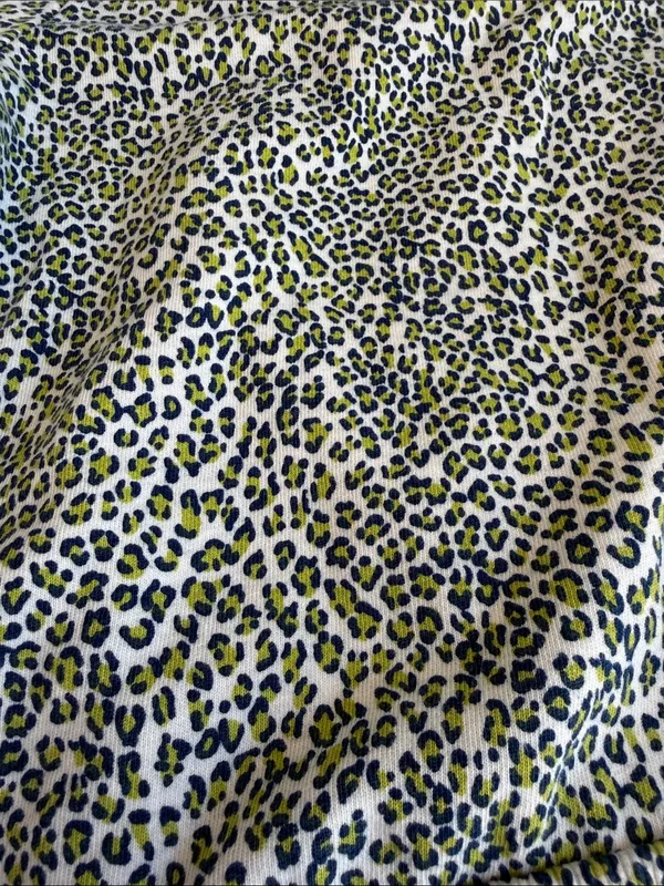 T.La Leopard Print Puff Sleeve Top - Light Green & Blue Size Small - C69-037 - Image 9
