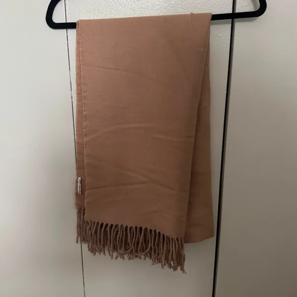 Abercrombie Camel Fringe Scarf - Image 2