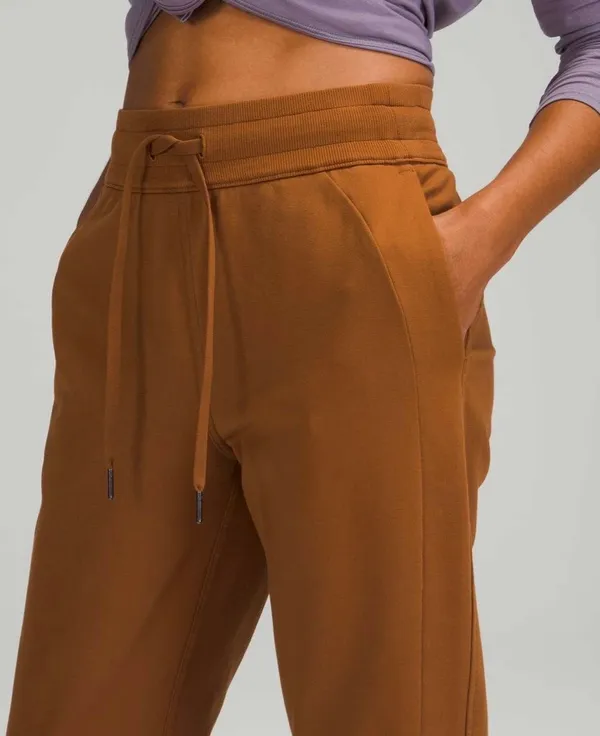 Lululemon Scuba High-Rise French Terry Jogger Copper Brown 6 - Image 8