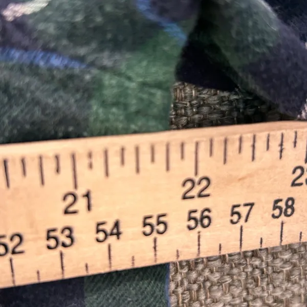 Eddie Bauer Flannel Button Up Shirt Green Medium‎ - Image 7