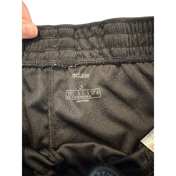 Adidas Women Size Small Shorts Training Athletic 3-Striped Black Workout Running - Image 5