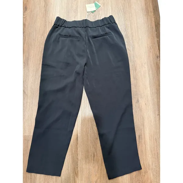 Halara‎ Womens Black High Waisted Pleated Dress Pants Elastic Back Size L NEW - Image 2