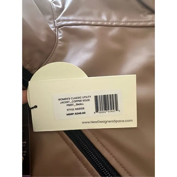 NWT V Force Collection By New Designer Space CLASSIC UTILITY JACKET COPPER SOLI - Image 11
