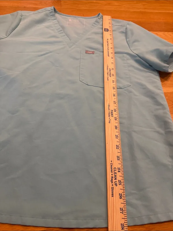 Figs women’s Catarina seaglass scrub top size xlarge. - Image 4