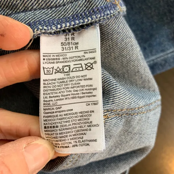 Gap‎ 1969 True Skinny HR Jeans Dark Stone Wash Denim 31R (34x27) Minimalist - Image 5