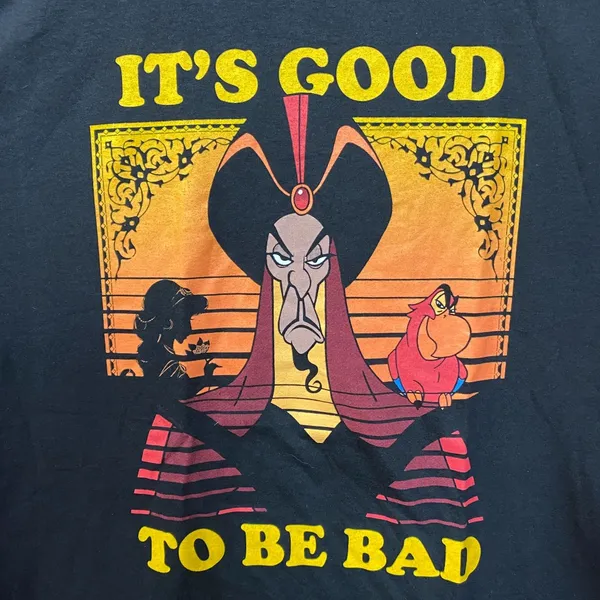 Disney Aladdin Jafar It's Good to Be Bad Graphic T-Shirt 2XL - Image 2