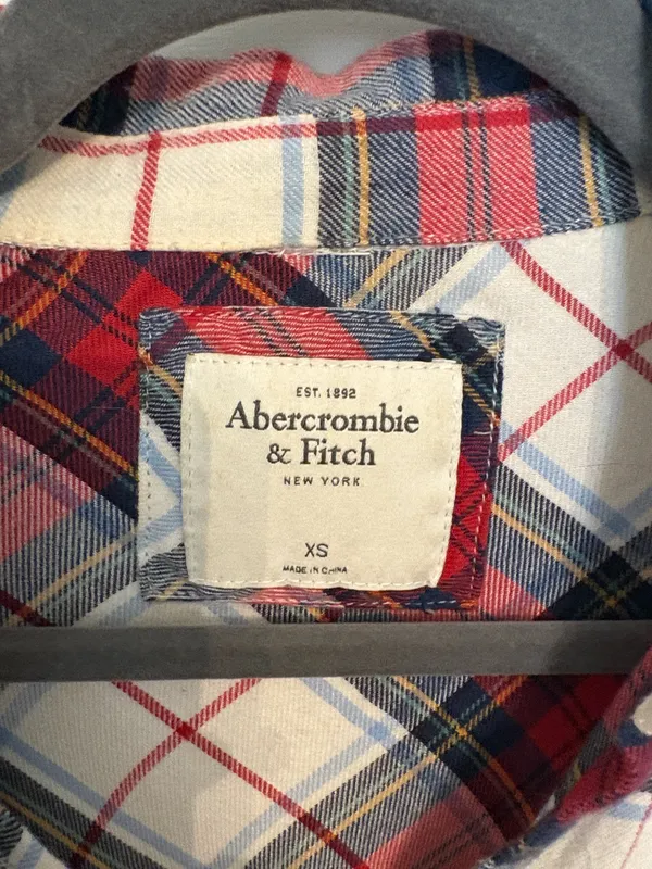 Abercrombie Plaid Flannel Shirt - Image 2