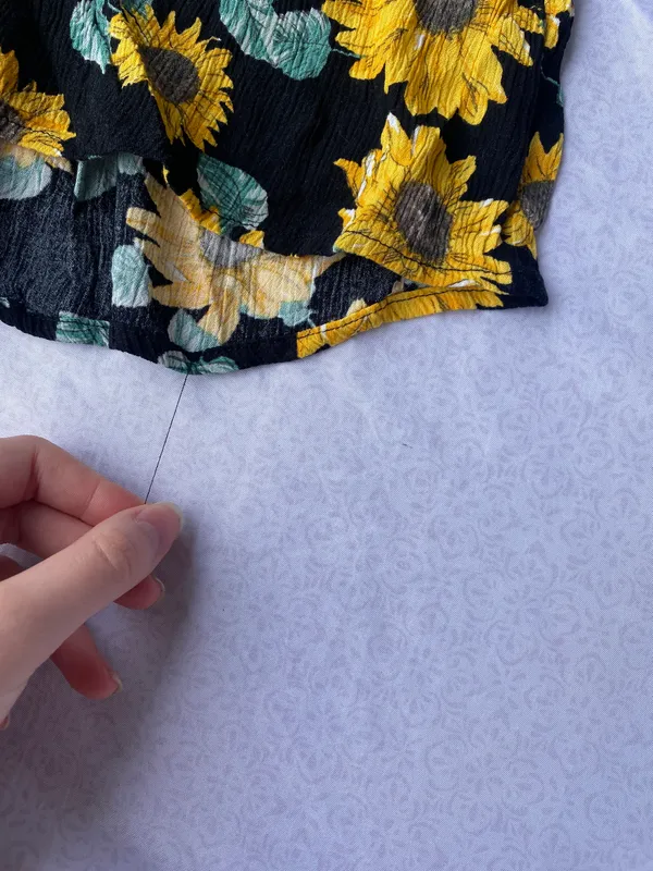 Divided Sunflowers Shorts - Image 3