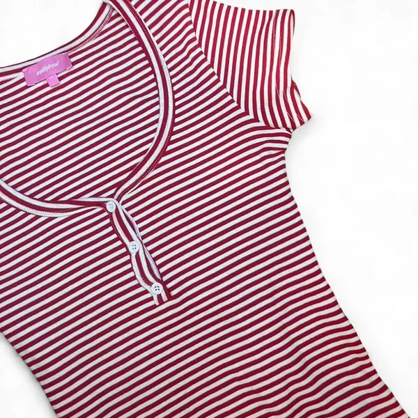 Edikted Striped Red Top - Image 4