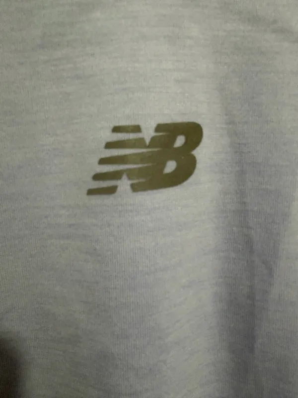 New Balance Light Blue Athletic Crop T-Shirt XL - Image 2
