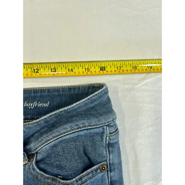 Soho Curvy Cropped Boyfriend Jeans Womens Distressed Size 8 - Image 6