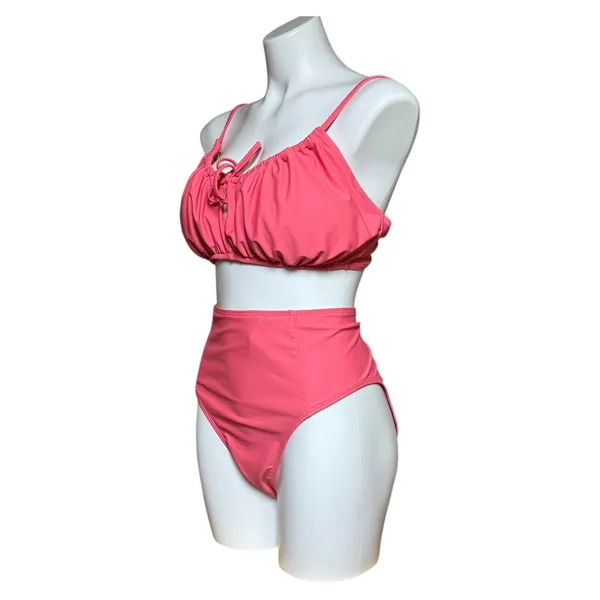 Old Navy 2 Piece Bikini Daylily Pink XL/XXL - Image 4